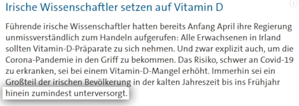 Vitamin D bei Covid-19 doch nützlich