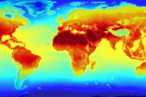 Die Temperaturen der Erde im Jahr 2100. Foto: Stuart Rankin flickr.com